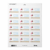 Flamingo Seaside Living Vakantie Etiket (Full Sheet)