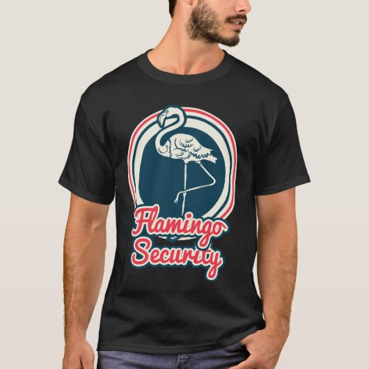 Flamingo Security Uniform Combat Retro T-shirt (Voorkant)