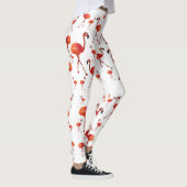 Flamingo seizoen Aangepaste Leggings (Rechts)