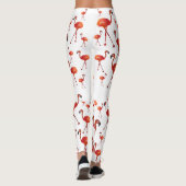 Flamingo seizoen Aangepaste Leggings (Achterkant)