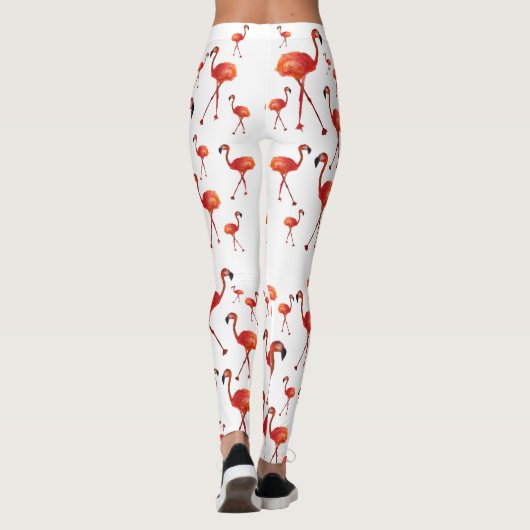 Flamingo seizoen Aangepaste Leggings (Achterkant)