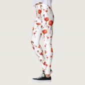 Flamingo seizoen Aangepaste Leggings (Links)