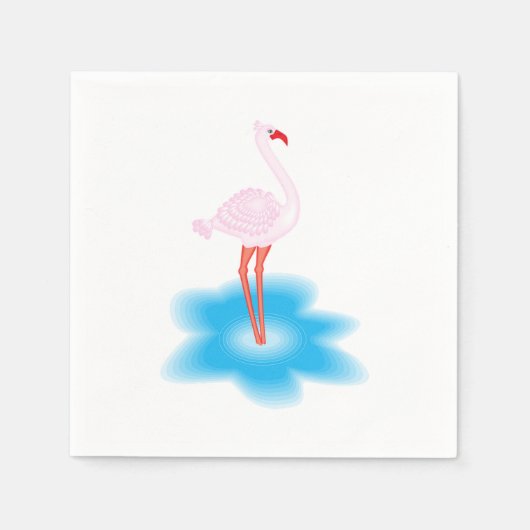 Flamingo Servet (Voorkant)