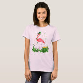 Flamingo, Shamrock, Irish, Pink flamingo T-shirt (Voorkant volledig)