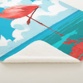 Flamingo Sherpa Deken (3/4)