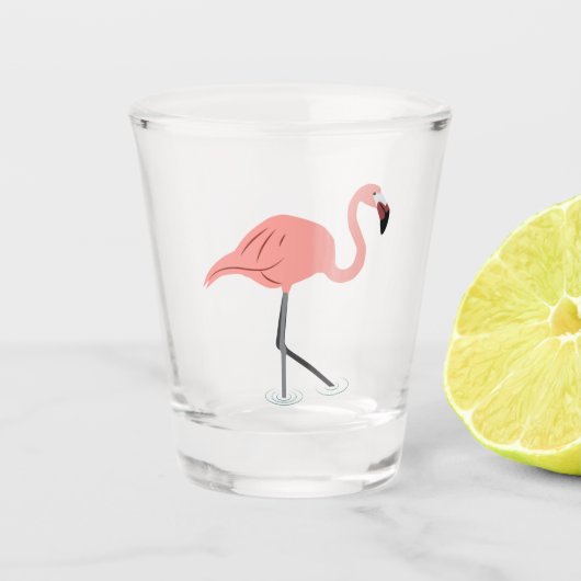 Flamingo Shot Glass Glas (Voorkant)