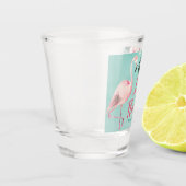 Flamingo Shot Glass Tropical Bachelorette Party Glas (Links)