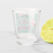 Flamingo Shot Glass Tropical Bachelorette Party Shot Glas (Achterkant)