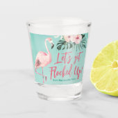 Flamingo Shot Glass Tropical Bachelorette Party Shot Glas (Voorkant)