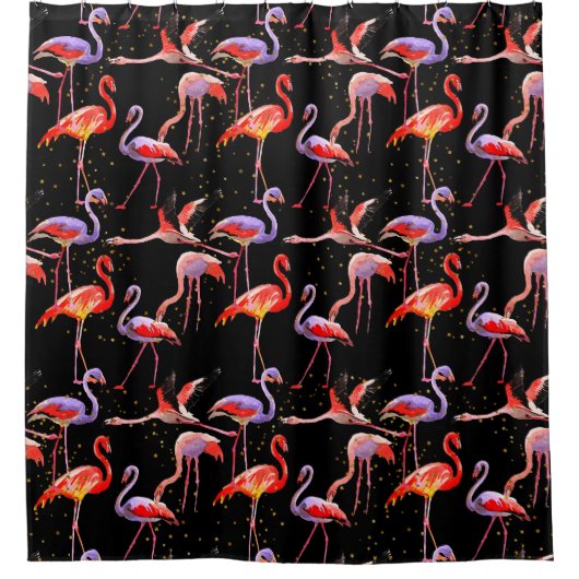 Flamingo Shower Curtain Design Douchegordijn (Voorkant)