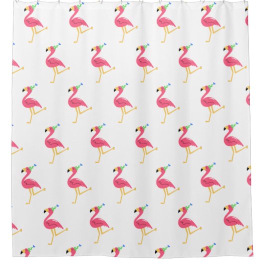 Flamingo Shower Curtain Douchegordijn (Voorkant)