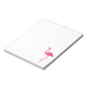 Flamingo Silhouet Roze Notitieblok (Linkerzijde)