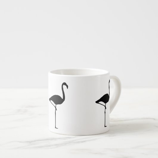 Flamingo Silhouette Espresso Kop (Voorkant rechts)