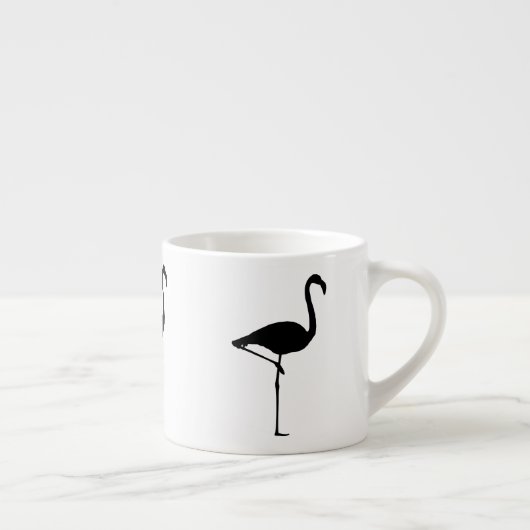Flamingo Silhouette Espresso Kop (Rechts)