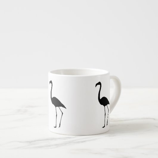 Flamingo Silhouette Espresso Kop (Voorkant rechts)