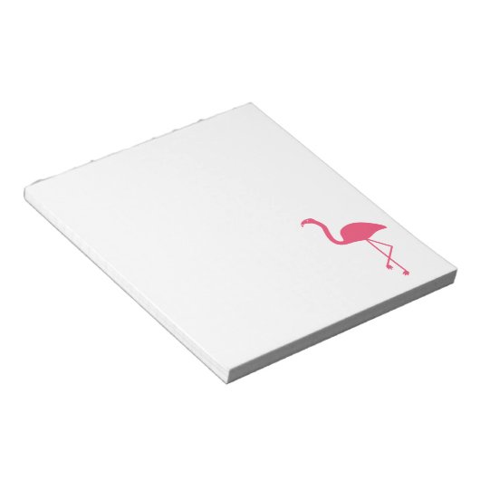 Flamingo Silhouette Pink Notitieblok (Schuin)