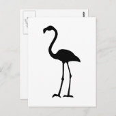 Flamingo Silhoutte Briefkaart (Voorkant / Achterkant)