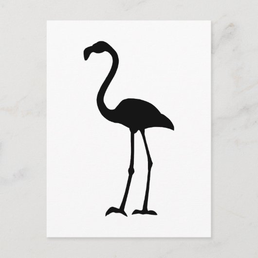 Flamingo Silhoutte Briefkaart (Voorkant)