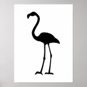 Flamingo Silhoutte Poster (Voorkant)