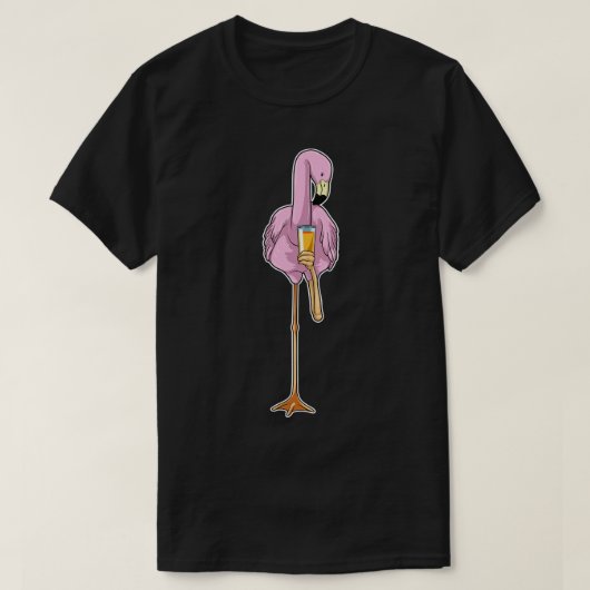 Flamingo Sinaasappel T-shirt (Design voorkant)