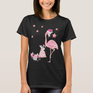 Flamingo Sinterklaas Kerstmis Hawaïaans T-shirt