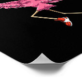 Flamingo Sketll Flamingo Spelend Sketll Flamingo Poster (Hoek)
