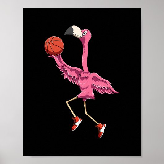 Flamingo Sketll Flamingo Spelend Sketll Flamingo Poster (Voorkant)