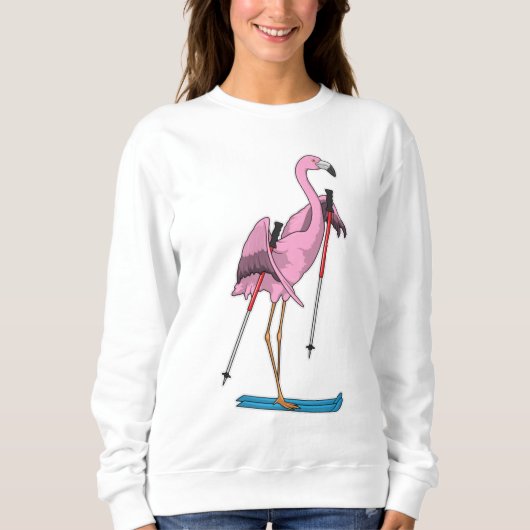 Flamingo Skier Ski Trui (Voorkant)