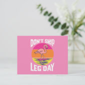 Flamingo Skip Beendag Thanksgiving niet Briefkaart (Staand voorkant)