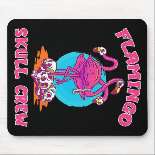 Flamingo Skull Crew Halloween Flamingo Lovers Muismat