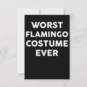 Flamingo Slechtste Flamingo kostuum ooit Bedankkaart