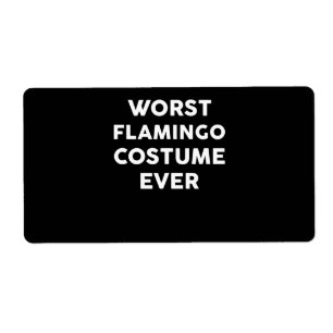 Flamingo   Slechtste Flamingo kostuum ooit Etiket