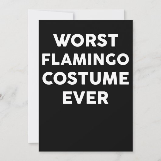 Flamingo | Slechtste Flamingo kostuum ooit Save The Date (Voorkant)