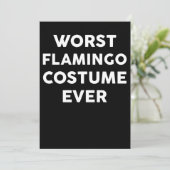 Flamingo | Slechtste Flamingo kostuum ooit Save The Date (Staand voorkant)