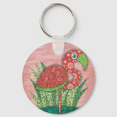 flamingo sleutelhanger (Voorkant)