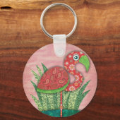 flamingo sleutelhanger (Voorkant)