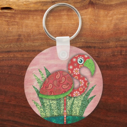 flamingo sleutelhanger (Voorkant)