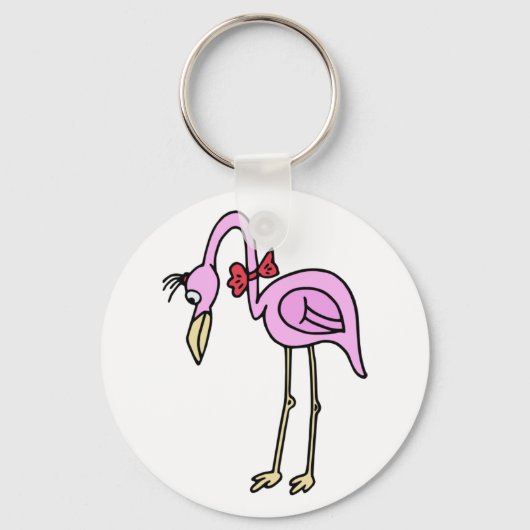 flamingo sleutelhanger (Voorkant)