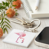 Flamingo Sleutelhanger (Voorkant Rechts)