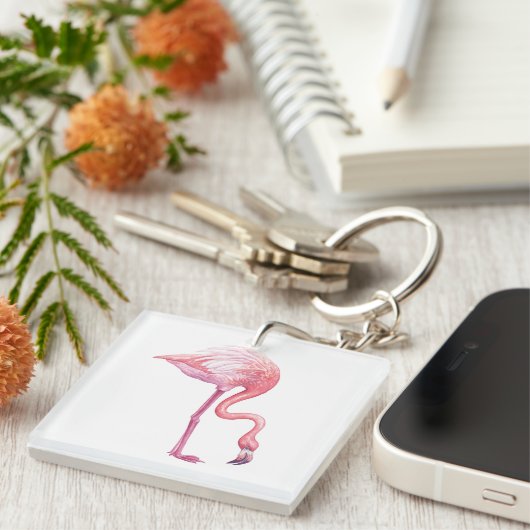 Flamingo Sleutelhanger (Voorkant Rechts)