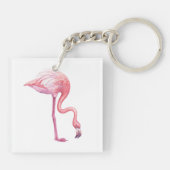 Flamingo Sleutelhanger (Achterkant)