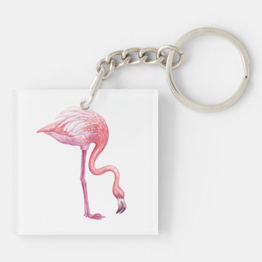 Flamingo Sleutelhanger (Achterkant)