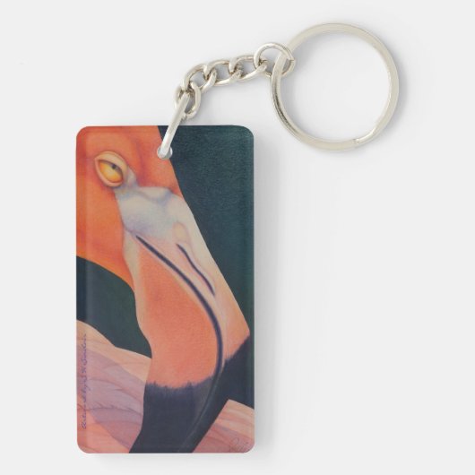 Flamingo Sleutelhanger (achterkant)