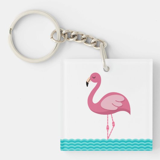 Flamingo Sleutelhanger (voorkant)