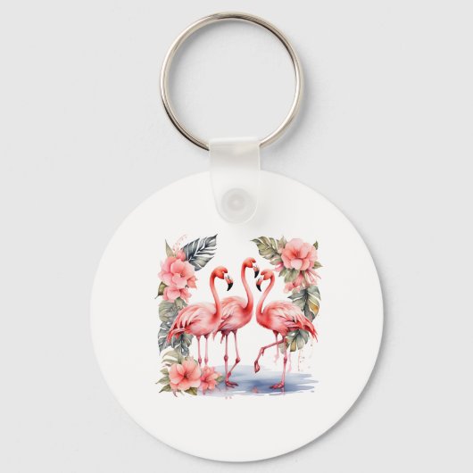 Flamingo Sleutelhanger (Voorkant)