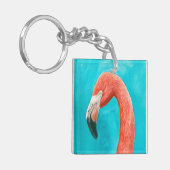Flamingo Sleutelhanger (Voorkant Links)