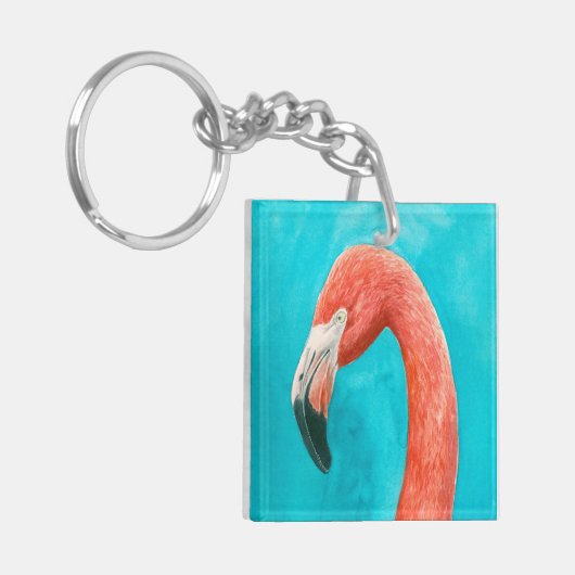 Flamingo Sleutelhanger (Voorkant Links)
