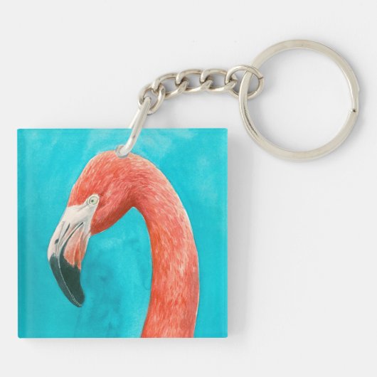 Flamingo Sleutelhanger (Achterkant)