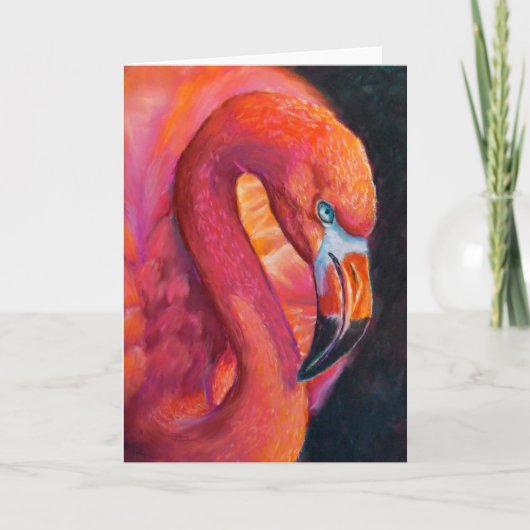 Flamingo Sluiten Wenskaart Bedankkaart (Voorkant)