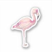 Flamingo small Vinyl Sticker (Voorkant)
